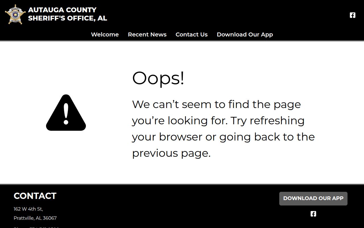 Autauga County Sheriff's Office inmate roster