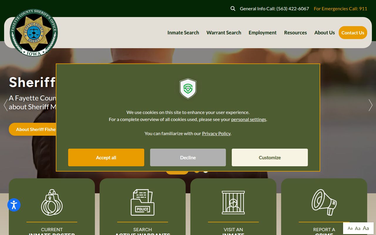 Fayette County Sheriff's Office website