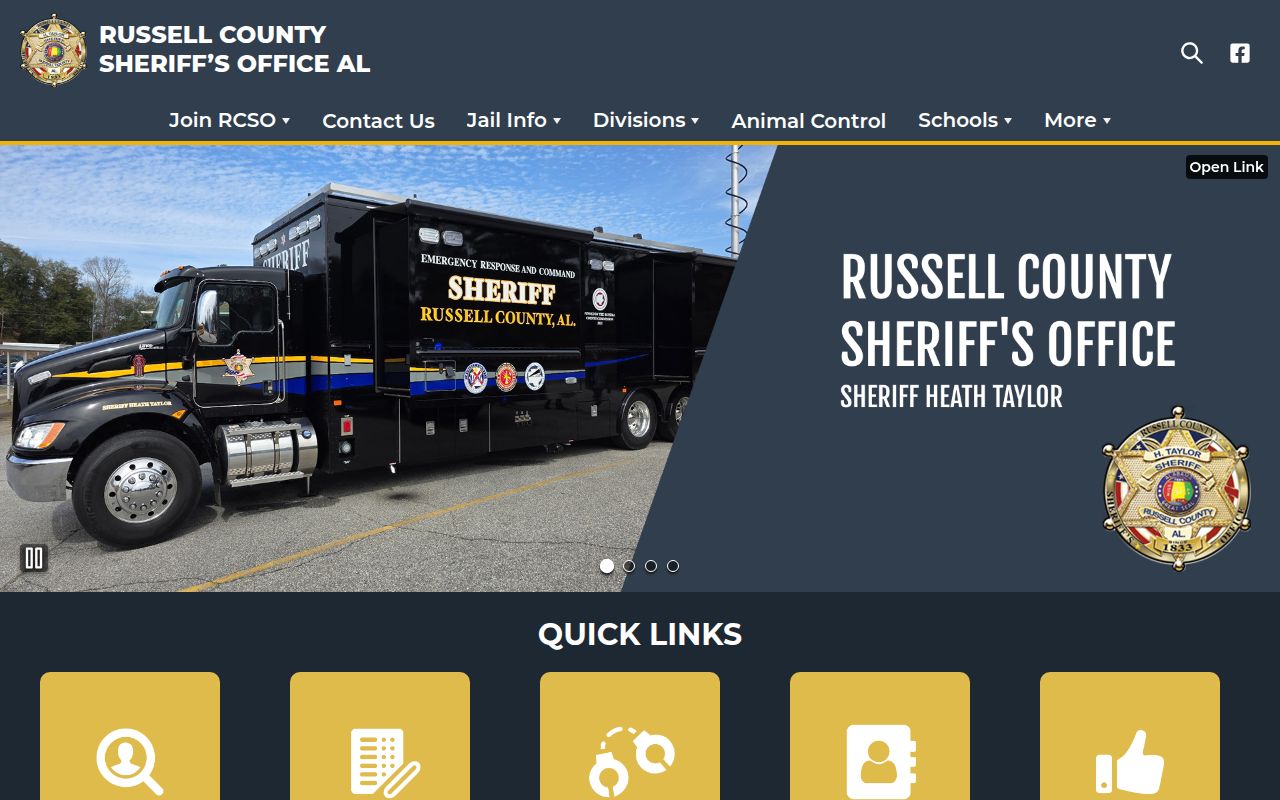 Russell County Sheriff's Office website